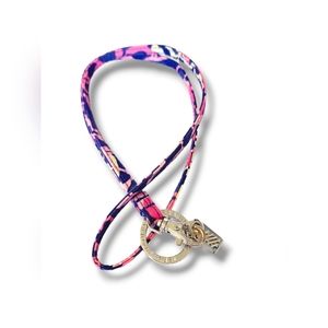 Vera Bradley ID Lanyard w/ Key Ring. New Without Tags